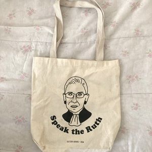 Ruth Ginsburg tote bag